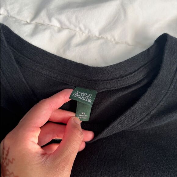 Wild Fable Black Cropped T-Shirt XS - Picture 2 of 9